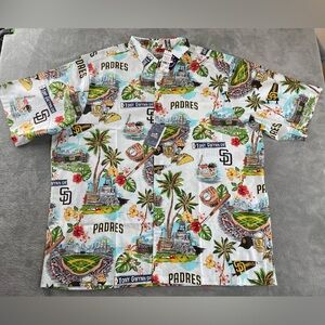 Reyn Spooner San Diego Padres Tony Gwynn Drive Hawaiian Shirt Mens 3XL MLB NWT